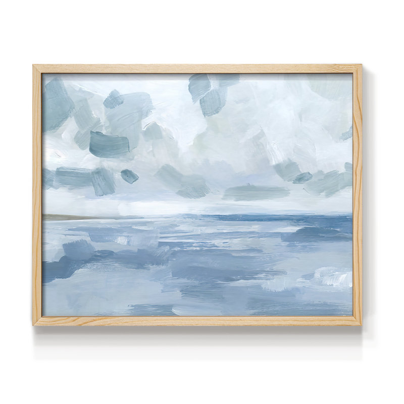 «Calm Seascape I», reproduction encadrée, Naturel, H 22 po x l 28 po