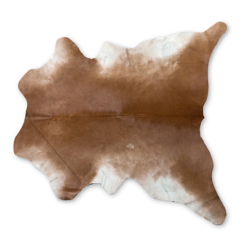 Handmade Calfskin Tan Area Rug