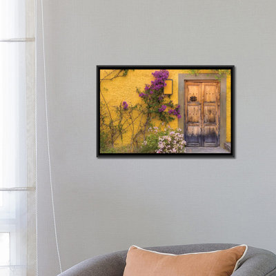 " Bougainvillea Next To A Wooden Door, San Miguel De Allende, Guanajuato, Mexico " by Don Paulson