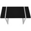 Table d'ordinateur pour bureau à domicile, 122 cm (48 po), structure en stratifié noir et métal gris, style industriel moderne, support de concentrateur intégré et métal, connexion de plusieurs appareils