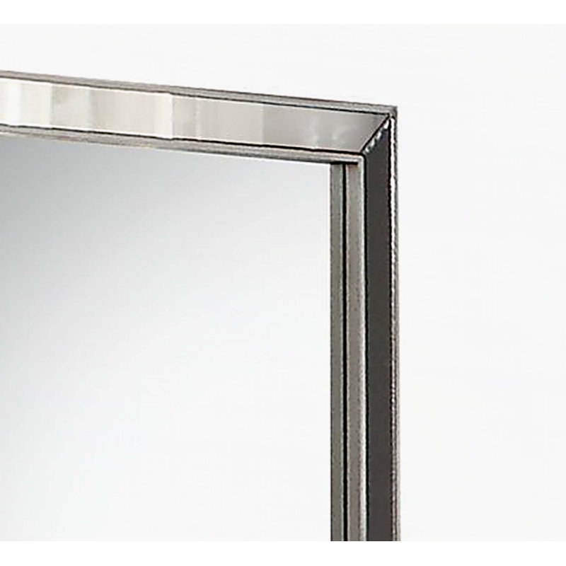 Miroir Voeville II, 32 po x 36 po, Argent argent, Rectangulaire