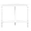 42'' Retro Circular Curved Half-Moon Console Table With Cloud Design Top And Open Shelf Solid Wood Frame And Legs-366732925