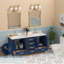 Meuble-lavabo autoportant Cholena de 72 pouces avec lavabo double