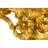 Ornate 41" Gold Wall Mirror, French Rococo Style with Floral Crown & Vines — Large Vintage-Style Accent Mirror for Entryway, Living Room & Vanity