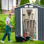 Brenon 7 ft X 4 ft Metal Saltbox Tool Shed