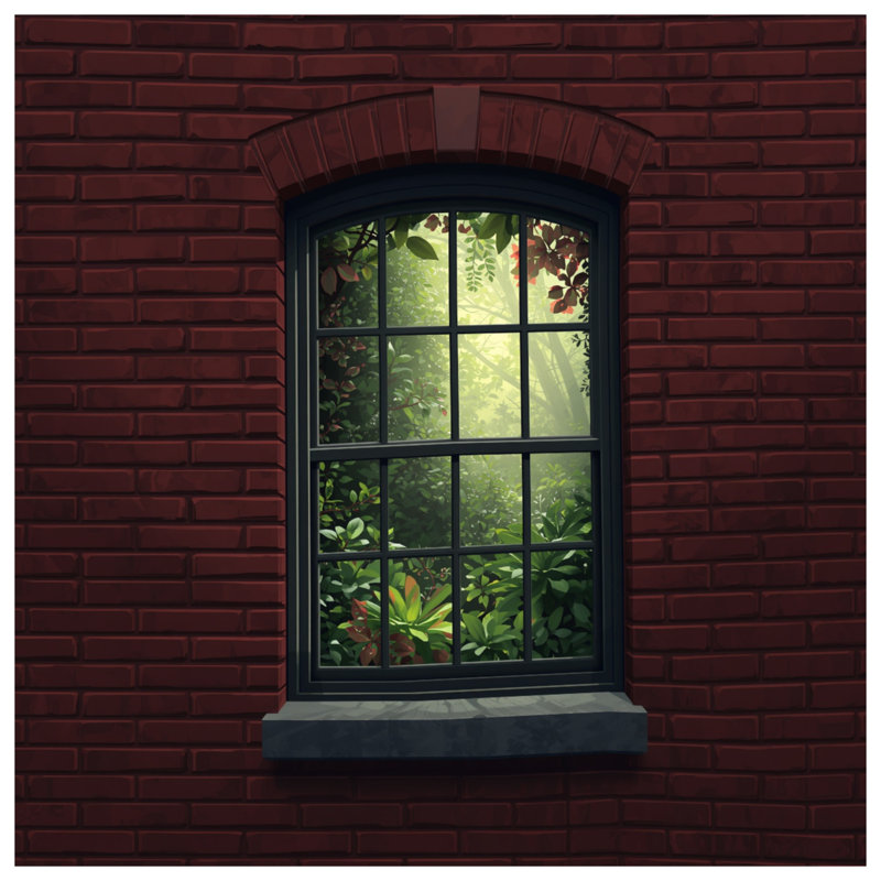 Rideaux de fenêtre Brick Wall, 50 po x 80 po - 1 panneau, Blockout