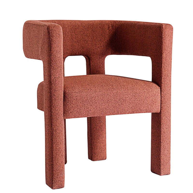 Fauteuil demi-tonneau Amalda, Orange