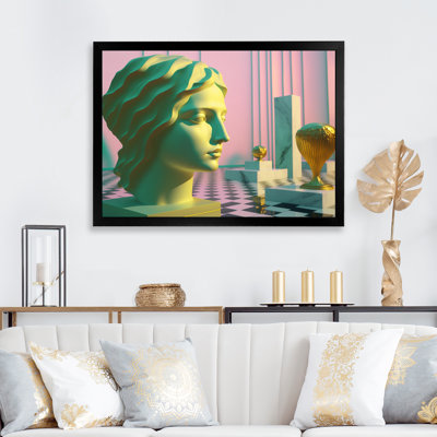 «Marble Woman surrealistic Universe I», reproduction sur toile