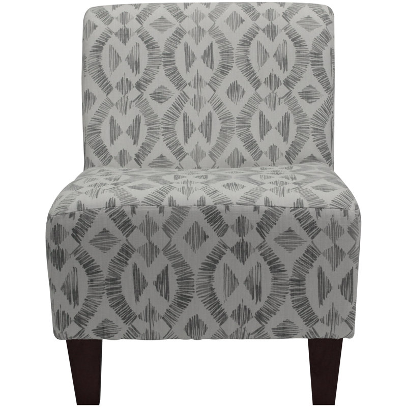 Adamski Upholstered Slipper Chair, Light Gray