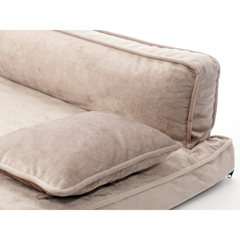Canapé-lit Braunstein, Moyen (l 35 po x P 26 po x H 10 po), Taupe