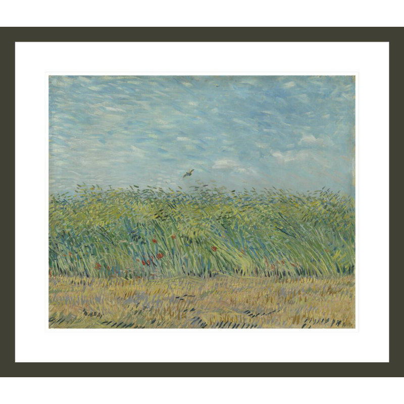 «Wheatfield with Partridge» par Vincent van Gogh, impression giclée encadrée, H 23,5 po x l 27,11 po
