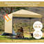 Pop Up Gazebo 1.8m x 1.8m, Adjustable Height Waterproof Outdoor Canopy Tent with Side Panel, Sandbags, Stakes & Wheeled Bag, Instant Sun Shelter for Camping Patio BBQ-131254862