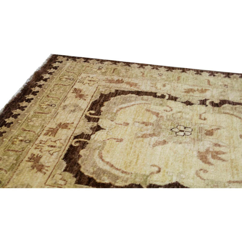 Wool Oriental Area Rug in Beige