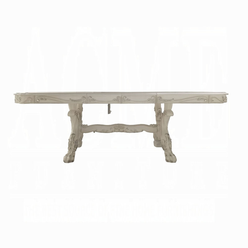 Table de salle à manger Harke, H 31 po x L 94 po x l 46 po, Blanc