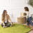 ECR4Kids SoftZone Tree Log Chair, 12in, Flexible Seating, Chocolate