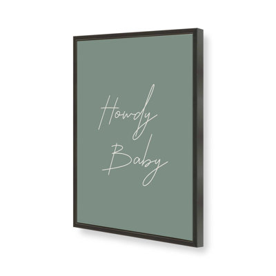 Sage Howdy Baby Print