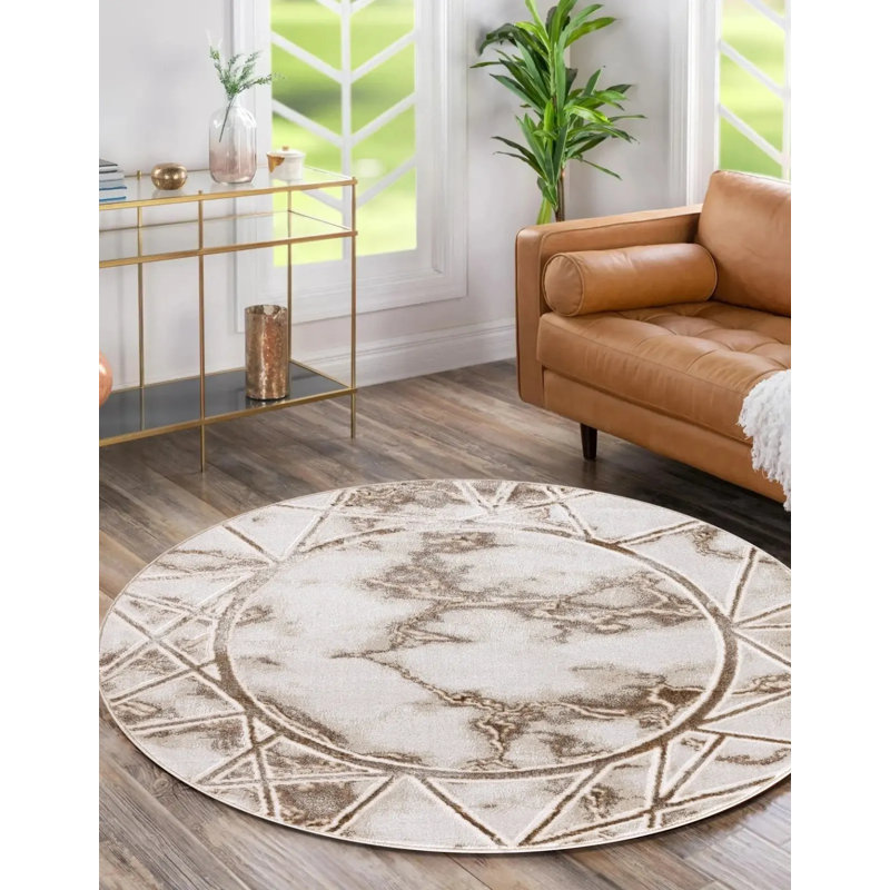 Geometric Area Rug, Rectangle 60 x 110 cm