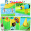 Jeu gonflable géant 15,1 pi x 12,1 pi avec toboggan gonflable pour jouer dans la cour arrière