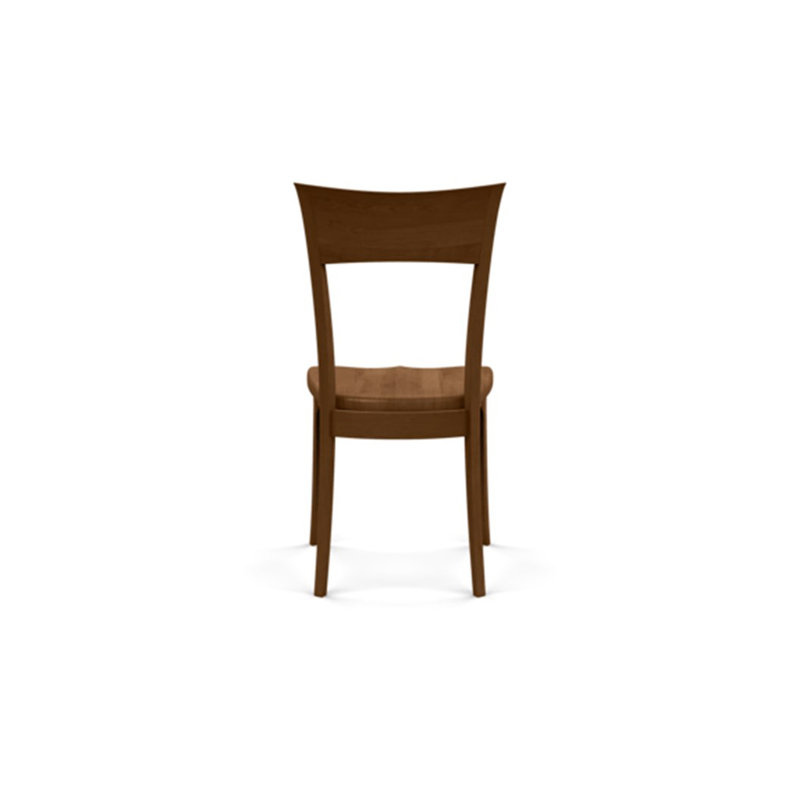 Ingrid Wood Seat Side Chair, Saddle Cherry
