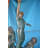 Four Kids Playing on a Rock Bronze Statue -  Size: 49"L x 26"W x 89"H.