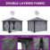 Toit rigide 10 pi L 10 pi. D Pavillon de jardin en aluminium