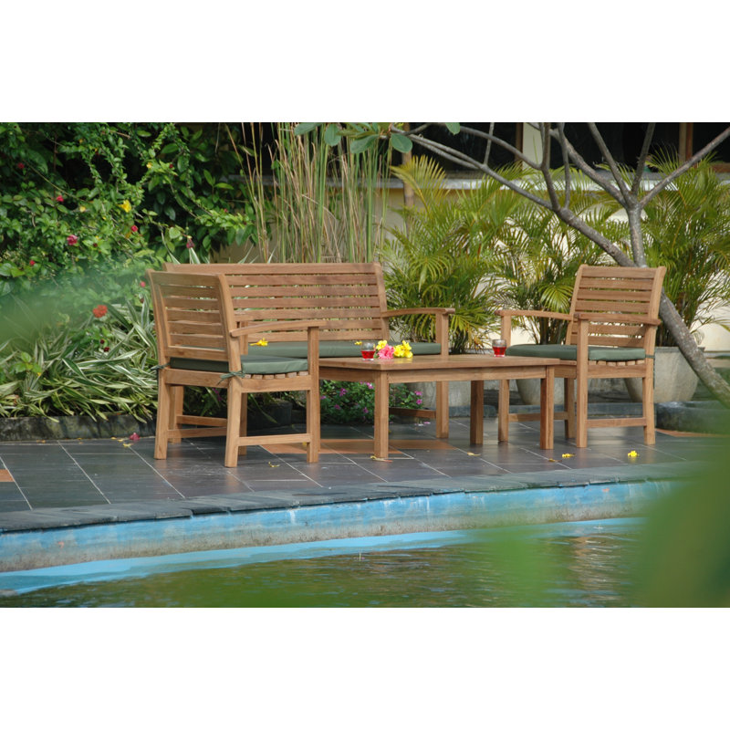 Montage Outdoor 4 - Piece Teak Conversation Set