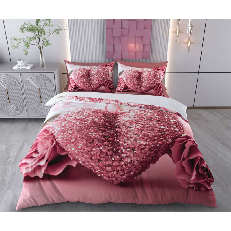 Ensemble de housse de couette, Housse de couette double + 2 taies d'oreiller stan