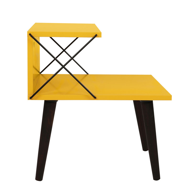 Amorra 19.69'' W Nightstand, Yellow/Black