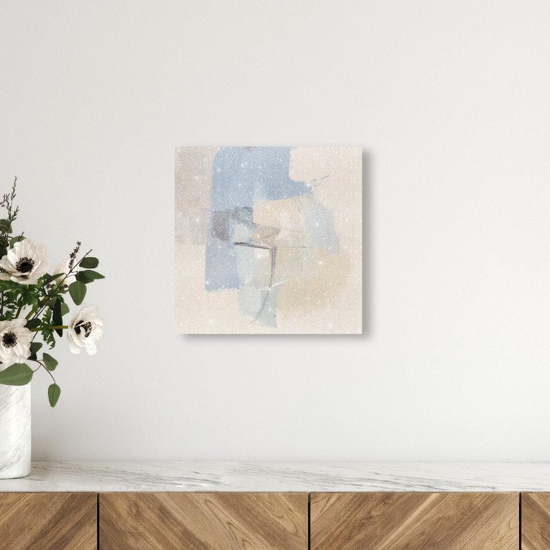Clouded Calm II Canvas Abstract Print by Oliver Gal, Black Frame, 12 x 12, 12"H x 12"W, Canvas Unframed