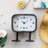 Metal Standing Clock with Duck Feet Gunmetal
