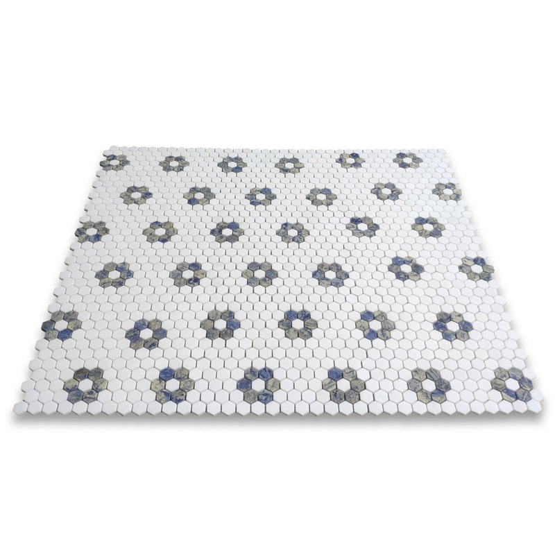 10" x 11" Marble Mosaic Wall & Floor Tile