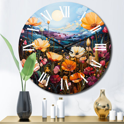 Murriel - Wildflowers Wall Clock