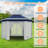 13x13ft All-Weather Pop Up Canopy Tent with Mosquito Netting - Heavy Duty Steel 6 Sided Sun Shelter-124906336