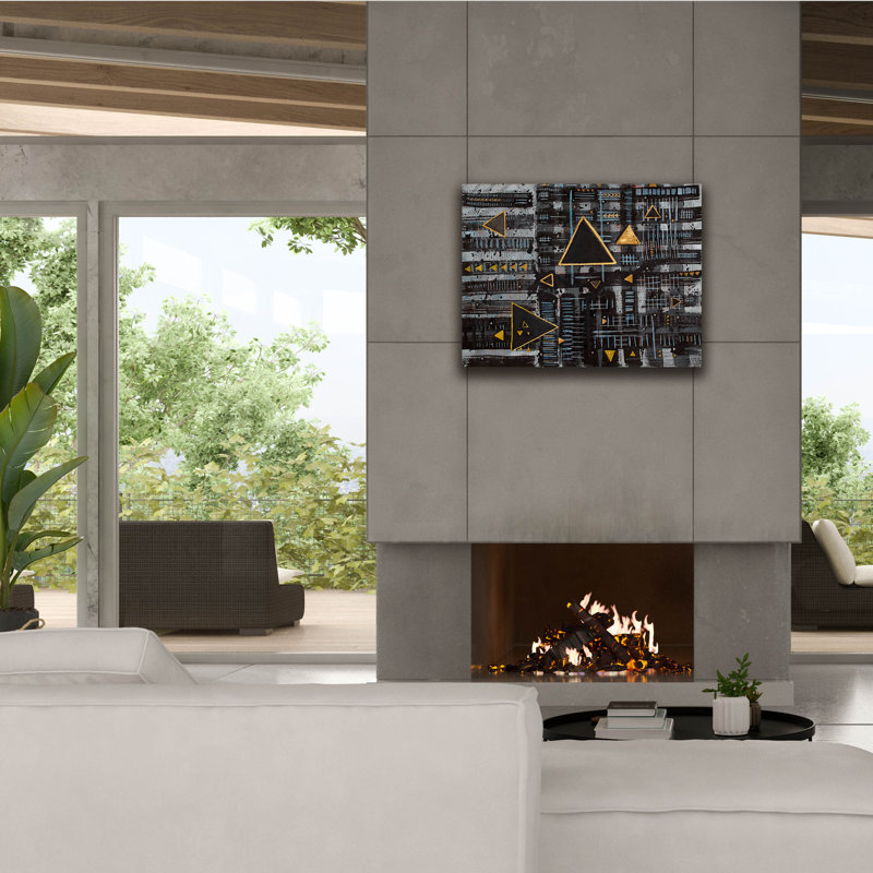 Epic Graffiti 'Intersection'  by Lori Arbel Canvas Wall Art, 34" x 26", 26" H x 34" W