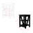 Side Table Rossville, Living Room, Black-1202894864