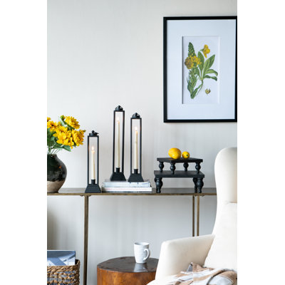 Black Wooden Square Risers - L:12x12x4.3" S:8x8x3.5"