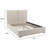 Upholstered Bed - Queen Size - Natural Performance Fabric With Recycled Polyester-1206692686