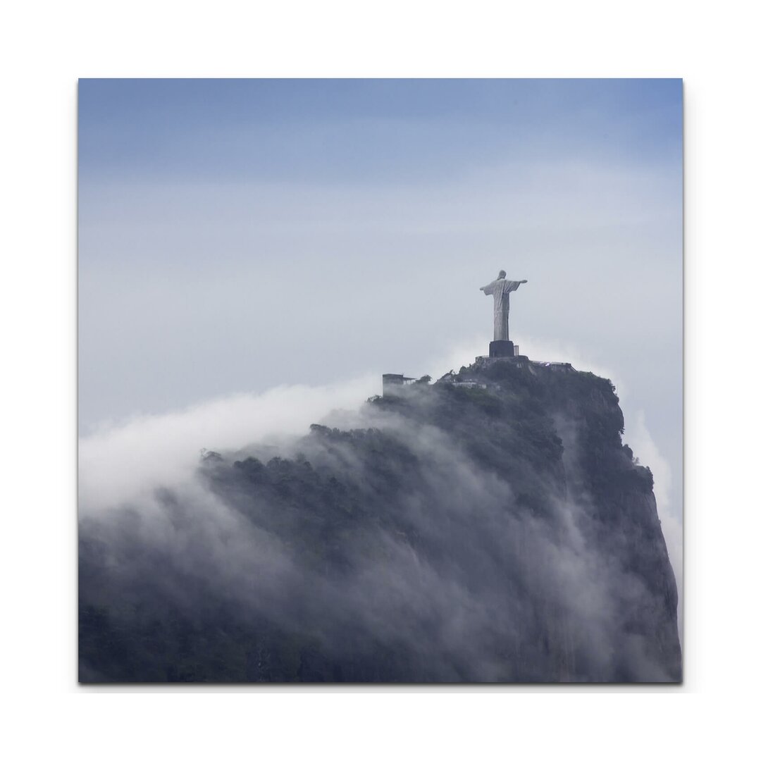 Leinwandbild Christusstatue in den Wolken – Rio de Janeiro