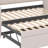 Twin-Sized Daybed Upholstered In Velvet, Complete With Pop-Up Trundle-702852479