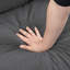 Velours côtelé gris foncé - 2 pièces, confortable pour le salon et le dortoir-1521229603