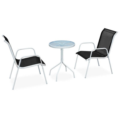 Aylin 2 - Person Metal Patio Dining Set with Round Table