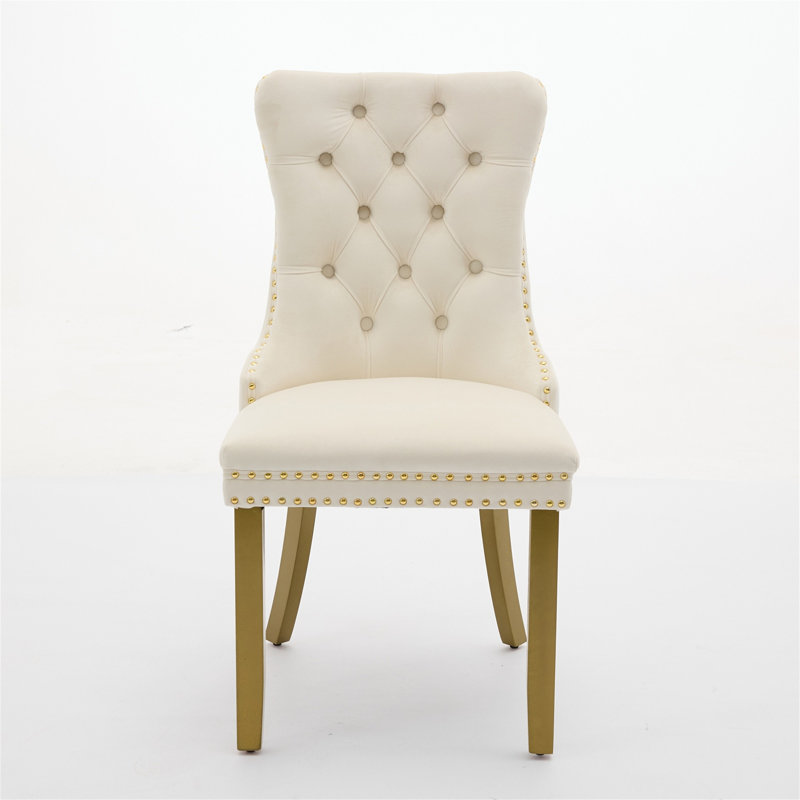 Chaise de salle à manger, Blanc lait