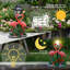 Statue solaire de jardin flamant solaire