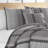 Nautica Gulf Shores Cotton Reversible Charcoal Quilt Set-46031628-46031626