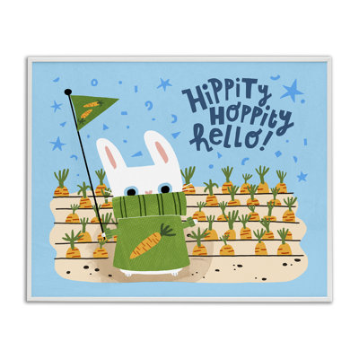 «Hippity Hoppity Hello Bunny», estampe numérique par Leeza Hernandez