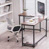 Inbox Zero Computer L-Shaped Desk Corner Gaming Desk with Drawers ...