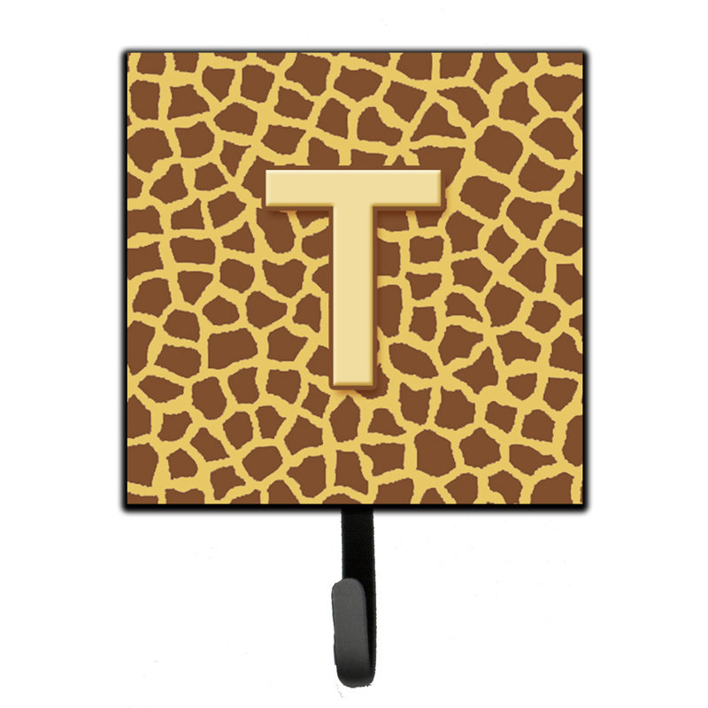 Porte-laisse giraffe monogramme et crochet mural, T