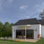 Auvent de terrasse standard en métal l 12 pi x P 10 pi-100846738