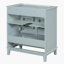 Base de meuble-lavabo simple H 33,8 po x l 29,5 po x P 17,8 po 29,5 po seulement-100683298