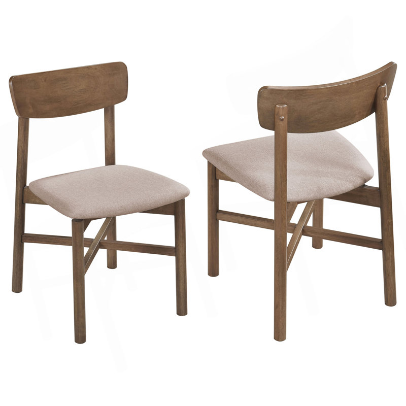 Ensemble de 2 chaises d'appoint Svenstra, Noyer